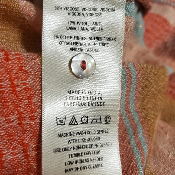 Maeve By Anthro Textured Buttom Down - Picture 8 of 8